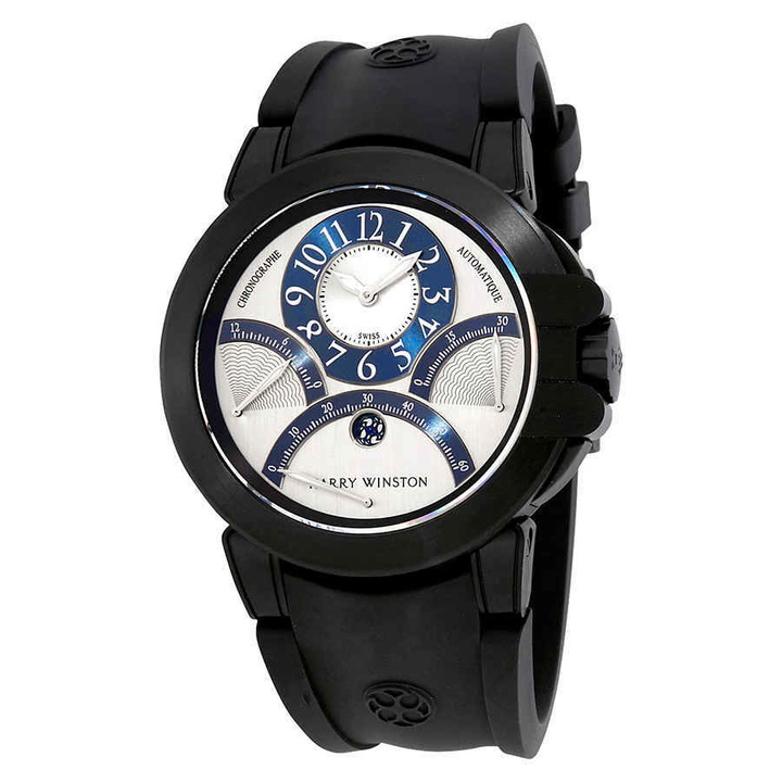 Photo: Harry Winston Ocean Triple Retrograde Chronograph Automatic Silver Dial Mens Watch OCEACT44ZZ005