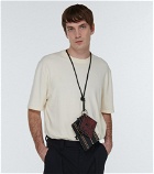 Dries Van Noten - Leather wallet and phone holder