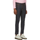 Nudie Jeans Indigo Dry Colors Lean Dean Jeans