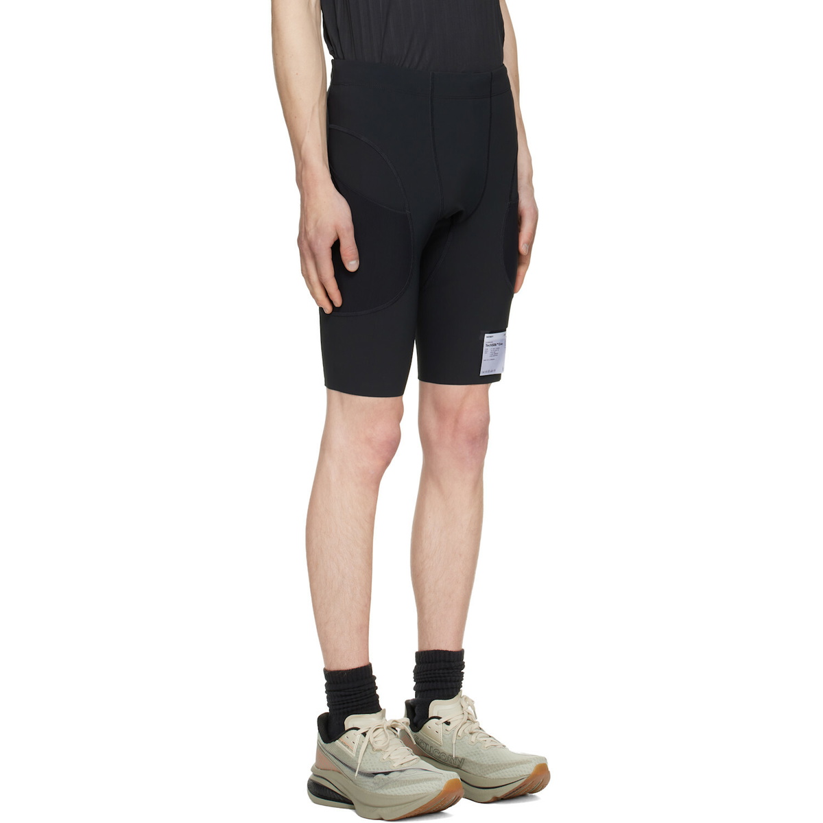 Satisfy Black TechSilk Evo 9 Half Tights Shorts