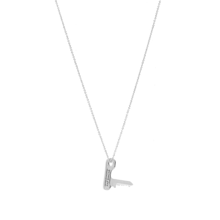 Photo: Raf Simons Men's Small Key On Hanger Necklace in Antique Silver