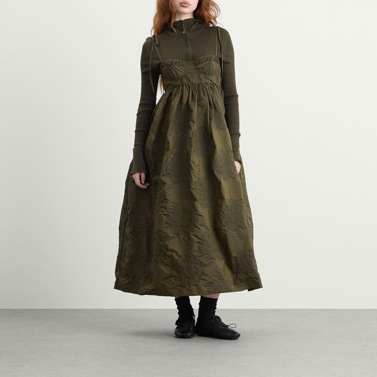 Cecilie Bahnsen Women's Alena Dress in Olive