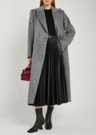 Simkhai Ganni Embellished Wool-blend Coat Grey