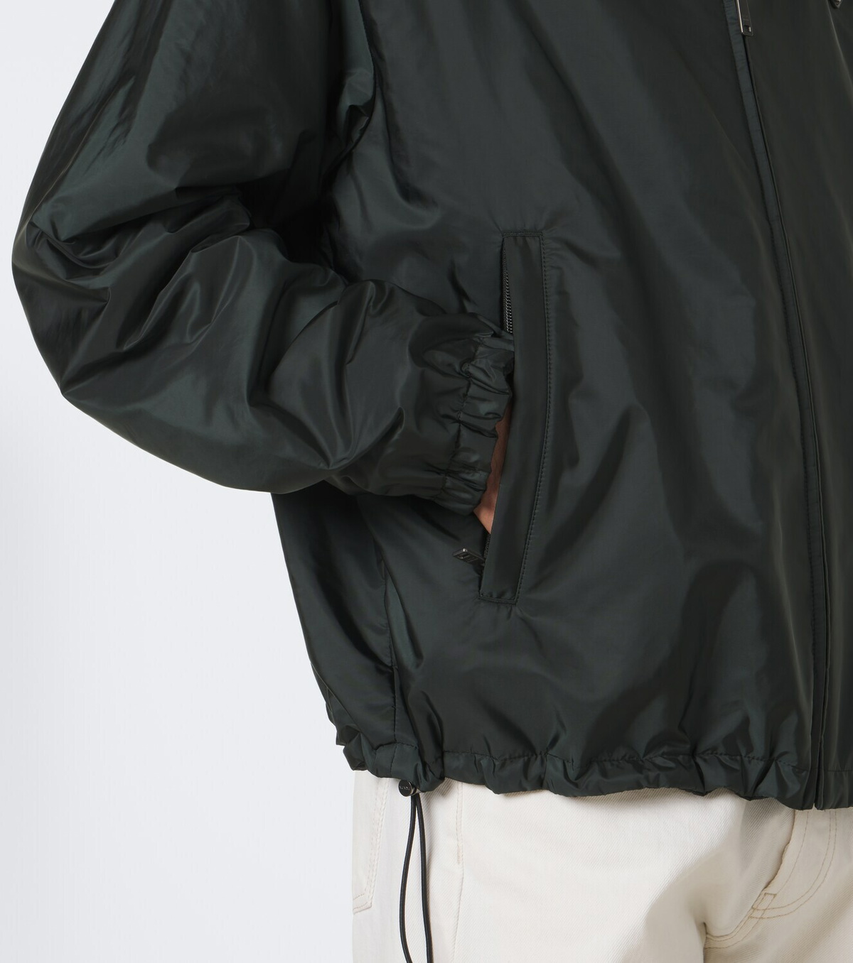 Prada Re-Nylon logo hooded jacket