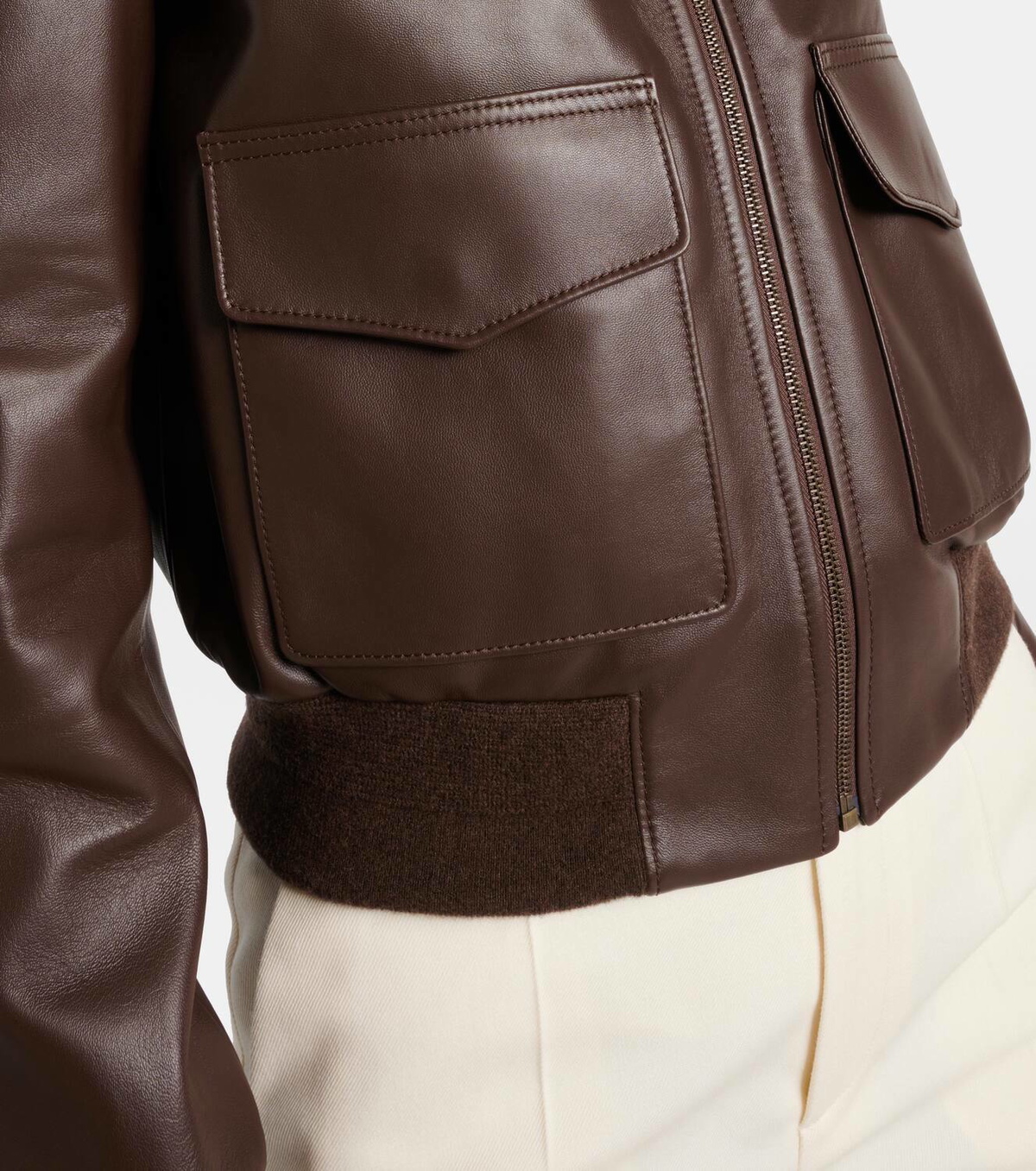 Ralph Lauren Collection Sullivan leather bomber jacket