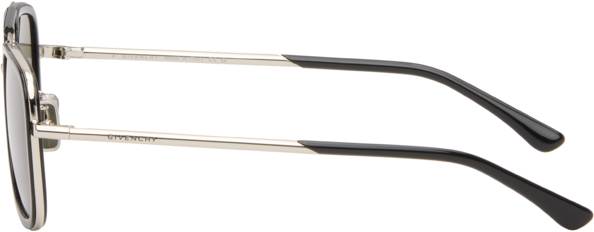 Givenchy Silver & Black Day Sunglasses