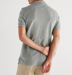 TOM FORD - Slim-Fit Cotton-Terry Polo Shirt - Gray