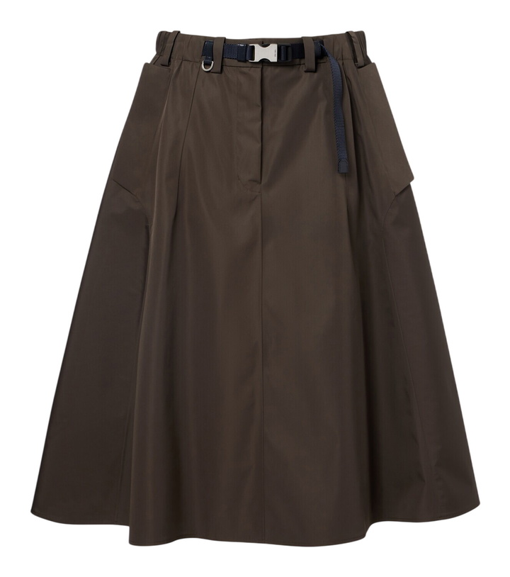 Photo: Prada Belted midi skirt