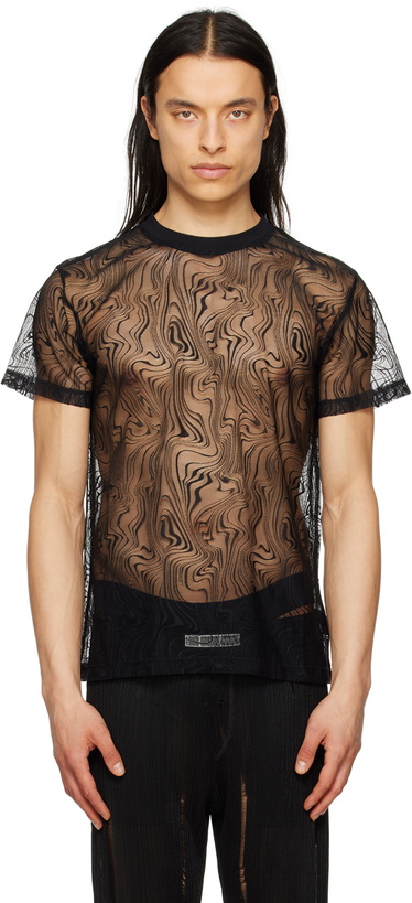 Photo: LGN Louis Gabriel Nouchi Black Crewneck T-Shirt