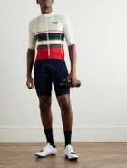 Pas Normal Studios - Mechanism Logo-Print Striped Cycling Jersey - White