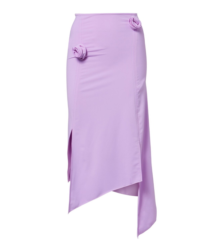 Photo: Coperni Floral-appliqué jersey midi skirt