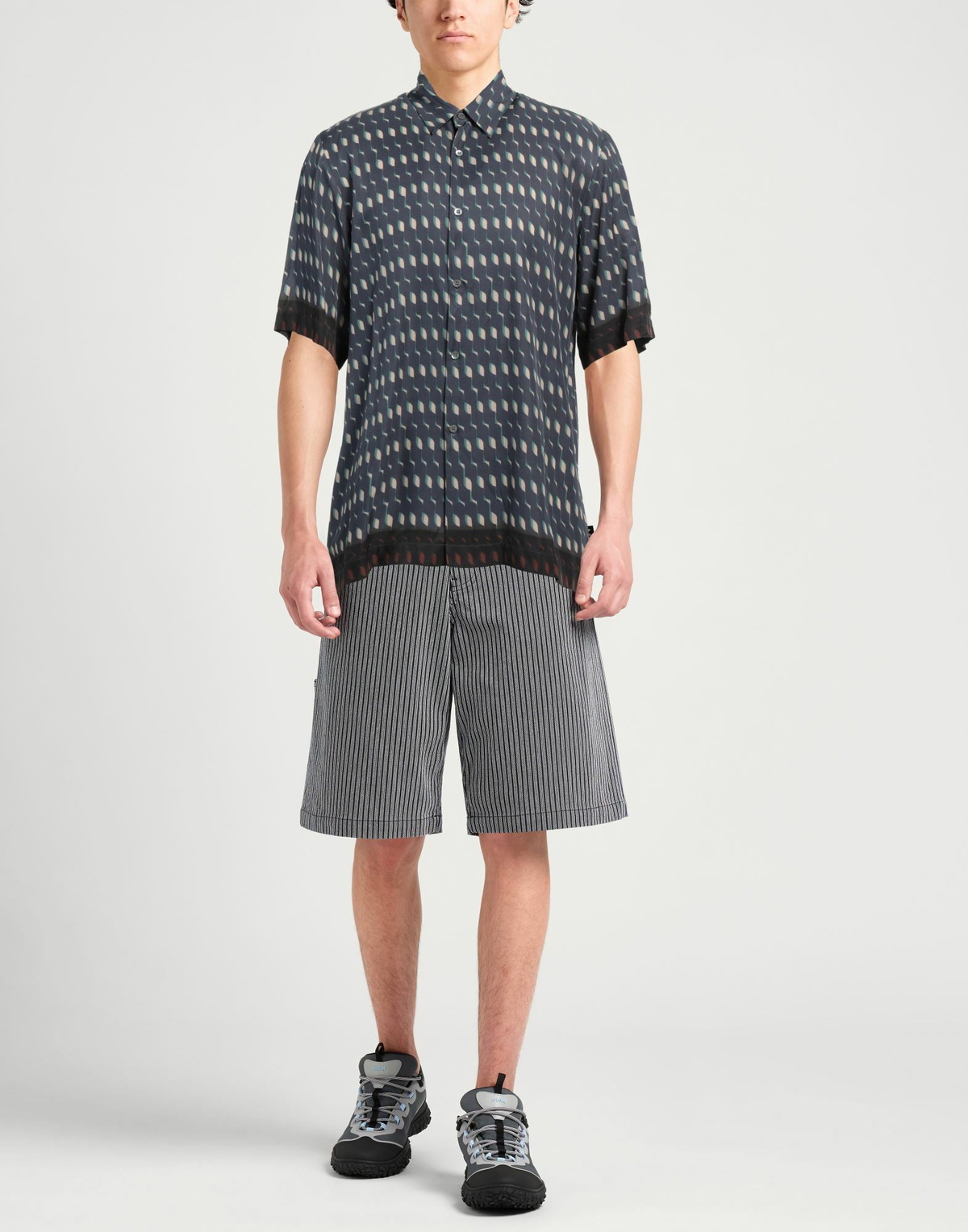 Dries Van Noten Mens Shirt in Navy