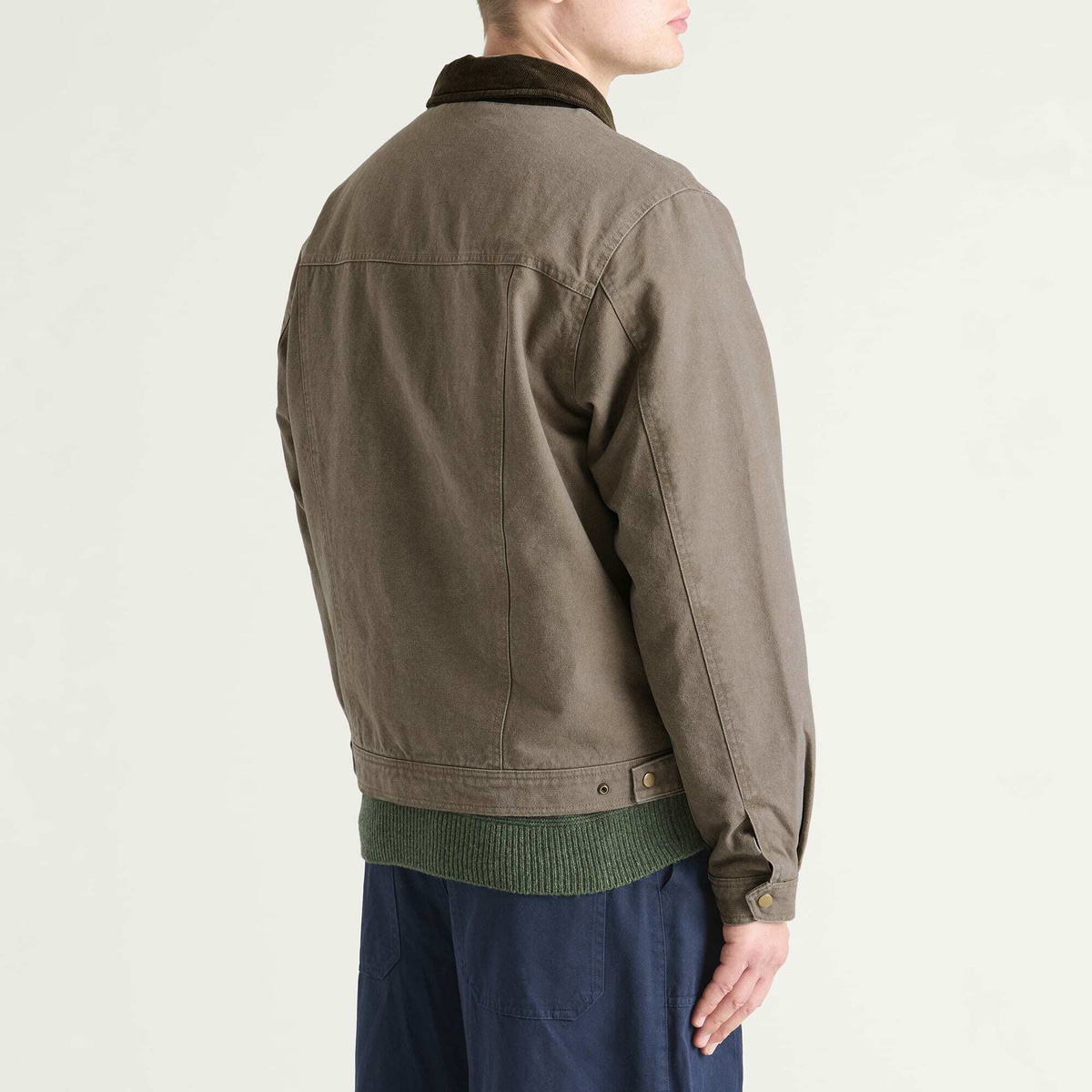 FrizmWORKS Men's Heavy Canvas Storm Trucker Jacket in Mud
