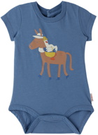 TINYCOTTONS Baby Blue My Donkey Friend Bodysuit