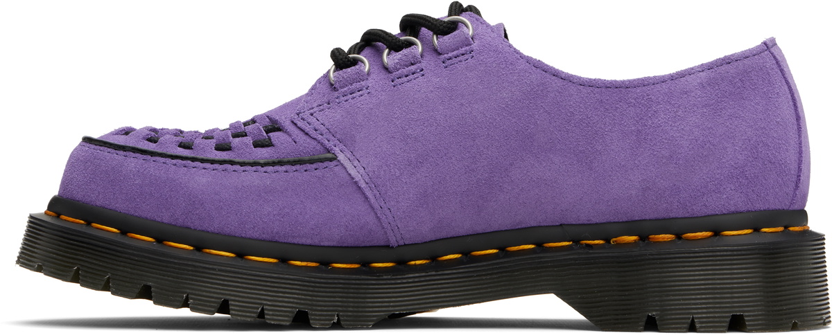 Dr. Martens Purple Ramsey Woven Suede Creepers Dr. Martens