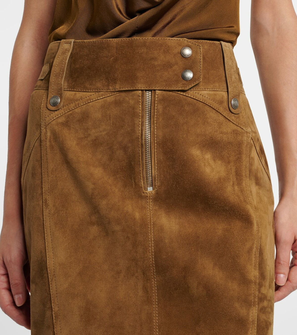 Tom Ford Suede pencil skirt