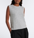 Varley Hazen pointelle cotton-blend sweater vest