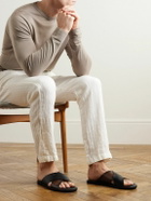 Berluti - Scritto Venezia Leather Sandals - Brown