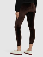 TOM FORD - Velvet Logo High Waist Leggings