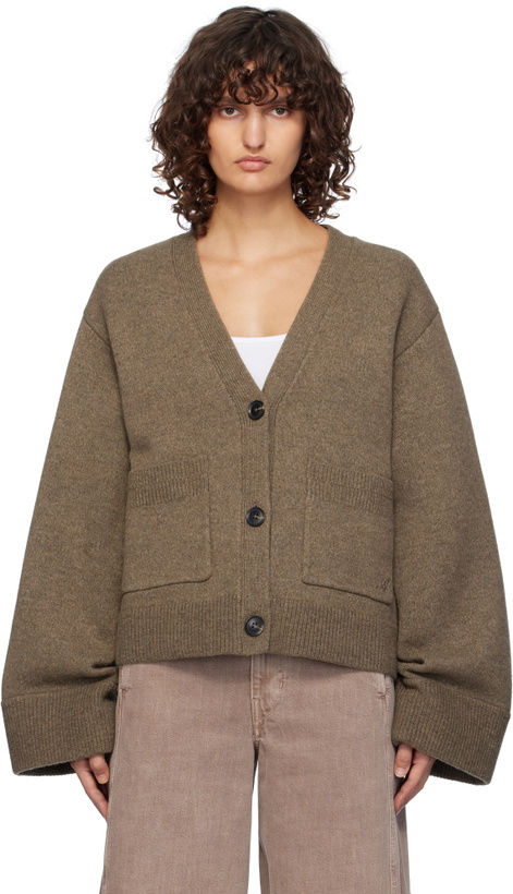 Photo: Axel Arigato Brown Memory Relaxed Cardigan