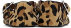 ALAÏA Brown & Black Criss Cross Ballerina Flats
