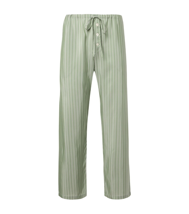 Photo: Bode Sylvan striped silk straight pants