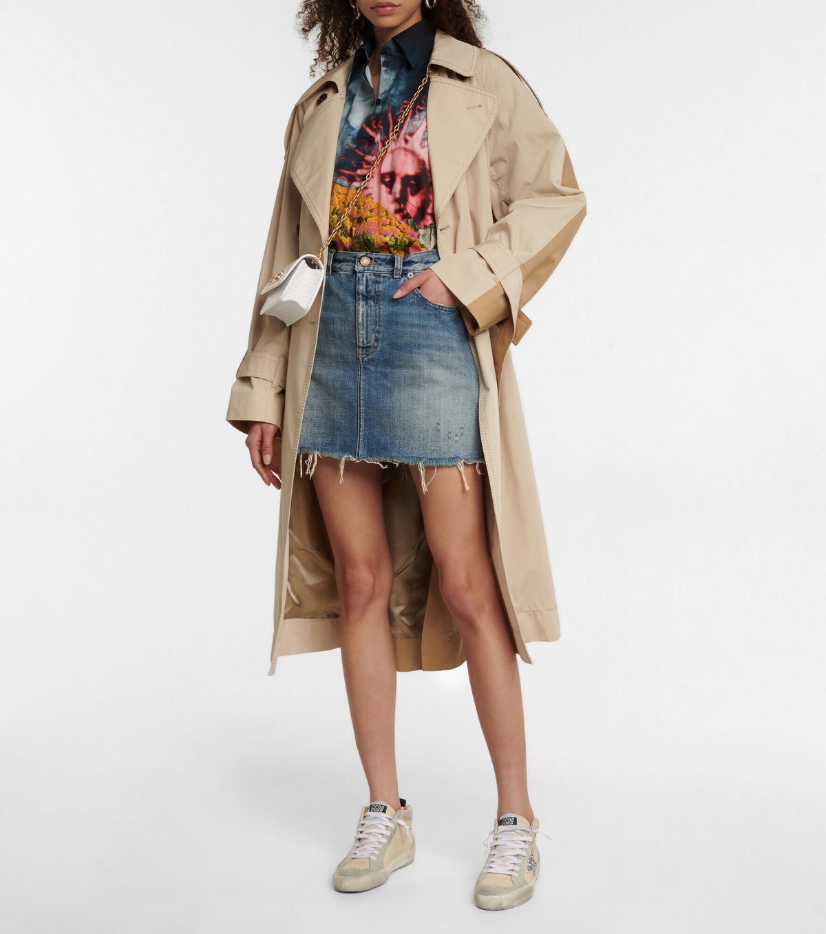 Golden Goose - Mid Star leather and suede sneakers