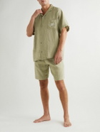Desmond & Dempsey - Linen Pyjama Set - Green