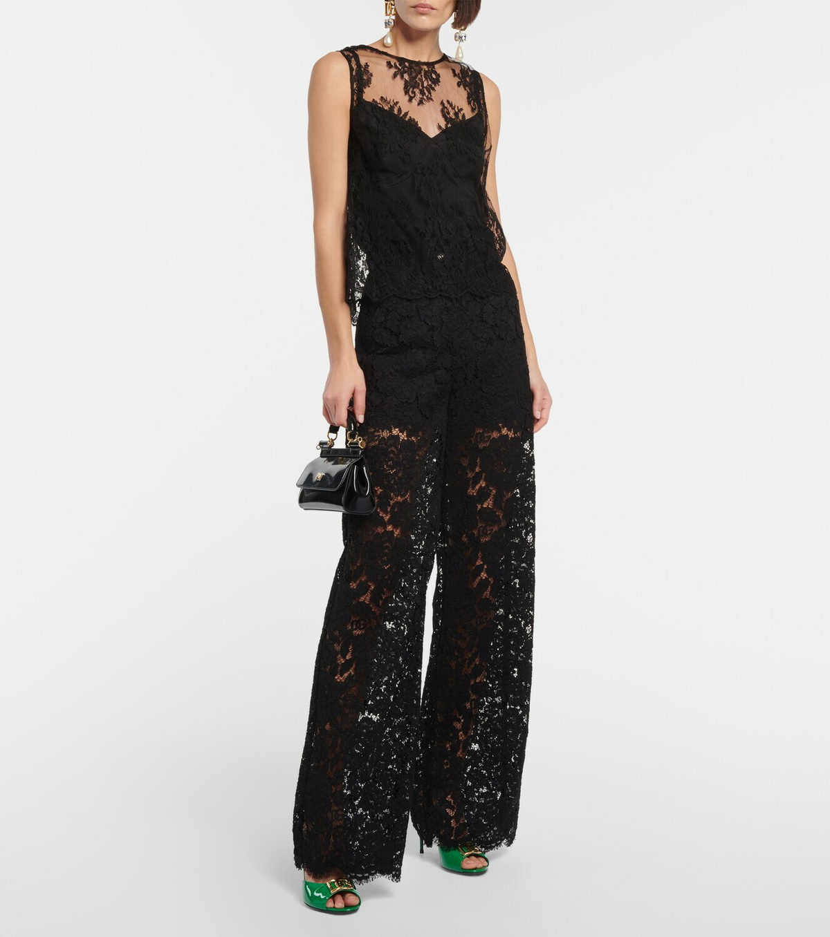 Dolce&Gabbana - DG patent leather mules