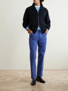 TOM FORD - Straight-Leg Cotton-Twill Trousers - Blue