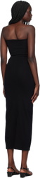 LESET Black Rio Bandeau Midi Dress