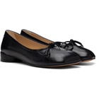MM6 Maison Margiela Black Anatomic Numeric Ballerina Flats
