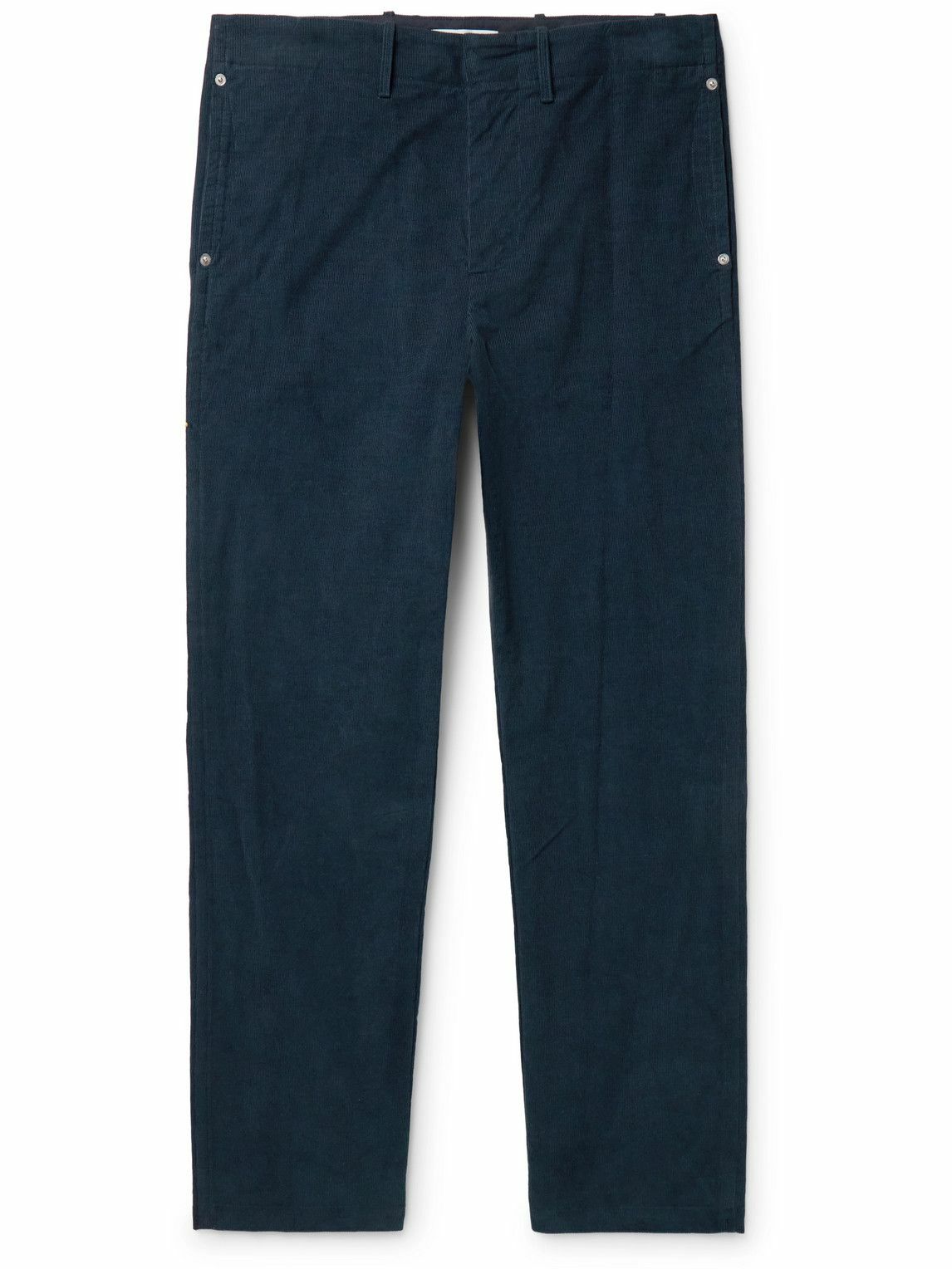 Gabriela Hearst - Rhys Straight-Leg Cotton-Corduroy Trousers - Blue