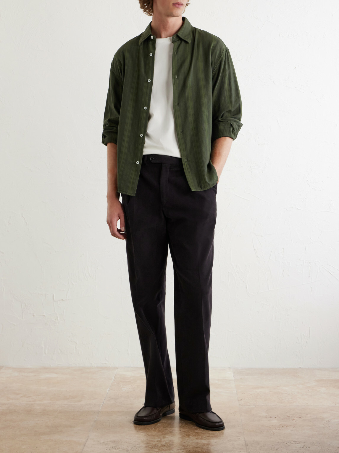 Massimo Alba - Cotton Overshirt - Green