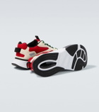 Valentino Garavani Demiyee suede-trimmed sneakers