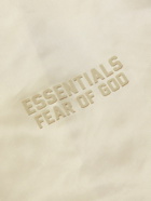 FEAR OF GOD ESSENTIALS - Logo-Flocked Shell Shirt - Gray