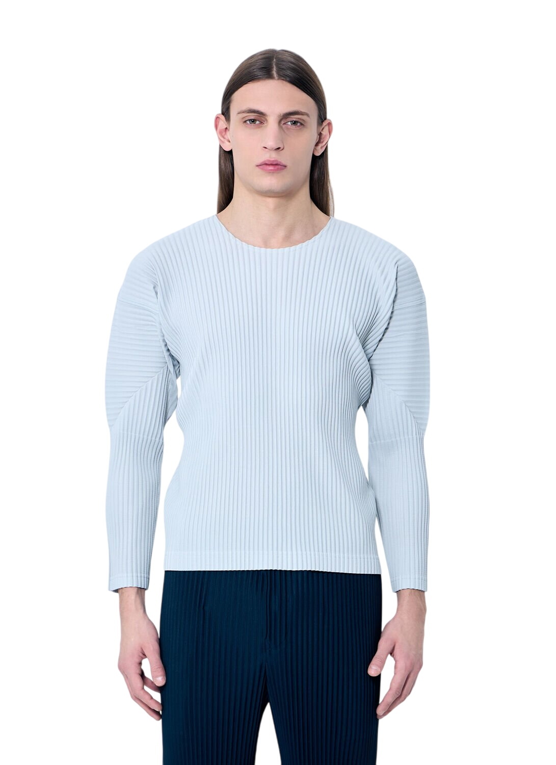 HOMME PLISSÉ ISSEY MIYAKE Gray Leno Stripe Shirt Homme Plisse