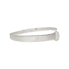 Pearls Before Swine Silver Forged Textured Bangle Bracelet