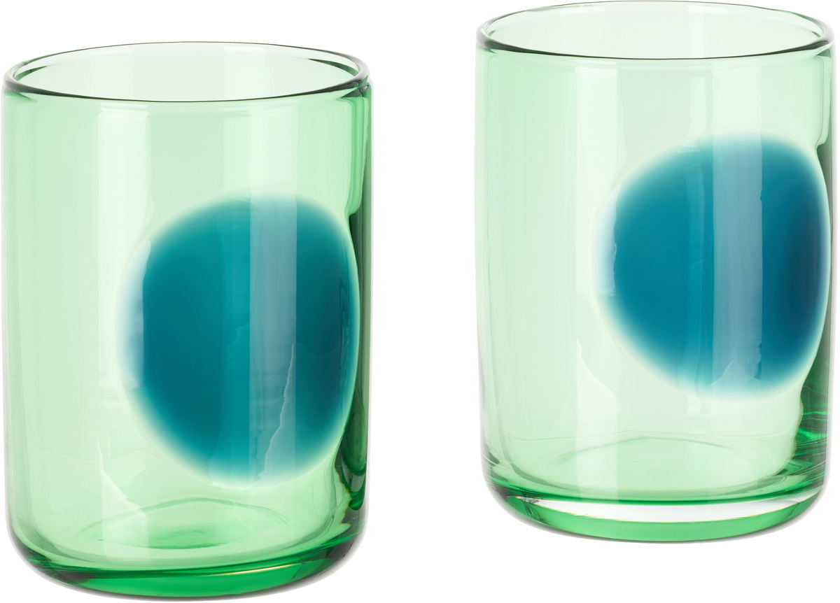 The Conran Shop Green & Blue Dot Tumbler Set