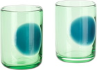 The Conran Shop Green & Blue Dot Tumbler Set
