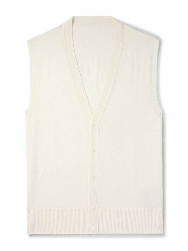 Photo: Stòffa - Wool and Silk-Blend Sweater Vest - Neutrals