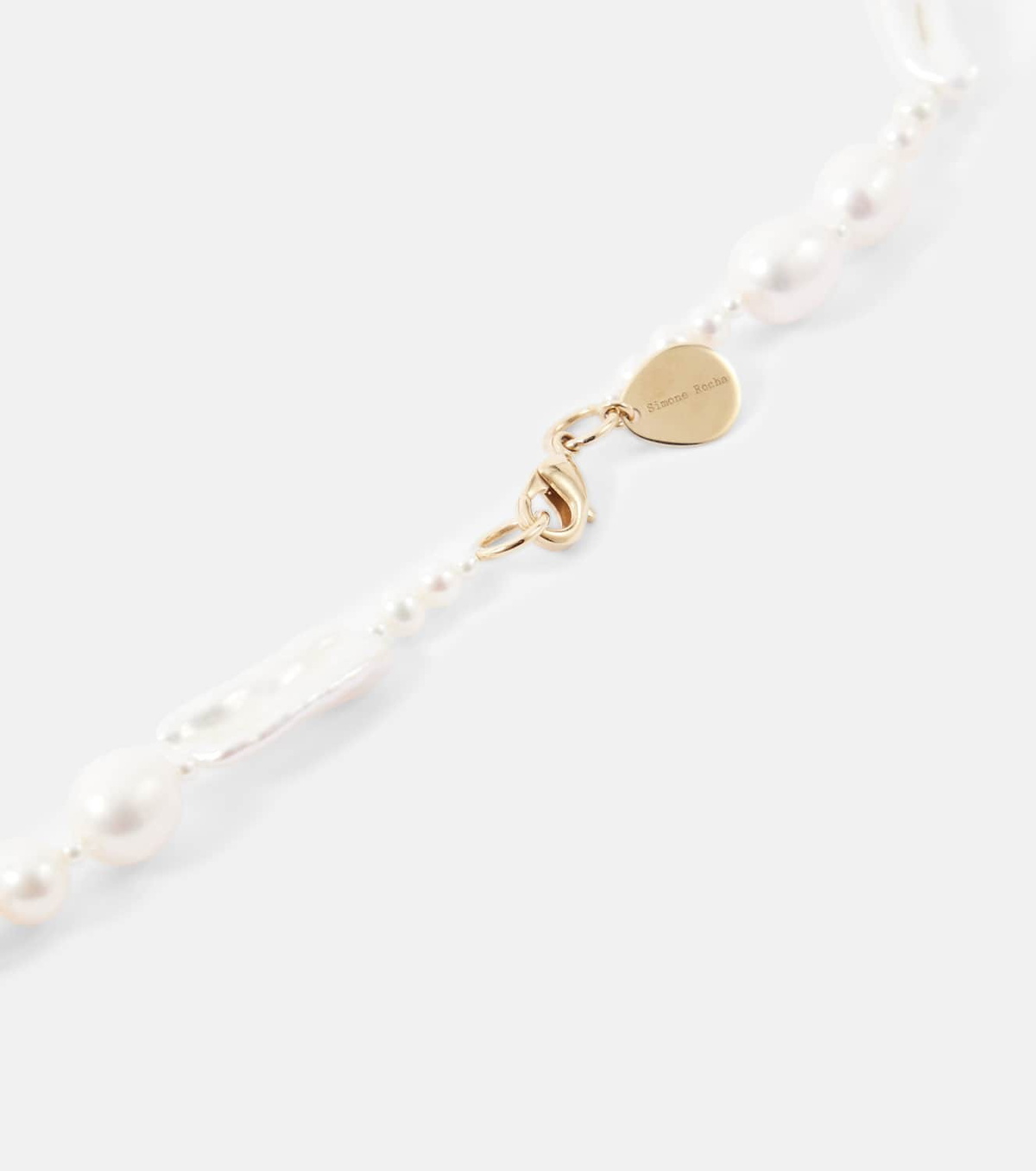 Simone Rocha Legato pearls and faux pearl necklace