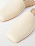 Our Legacy - Emporio Armani Cigarr Leather Slippers - Neutrals