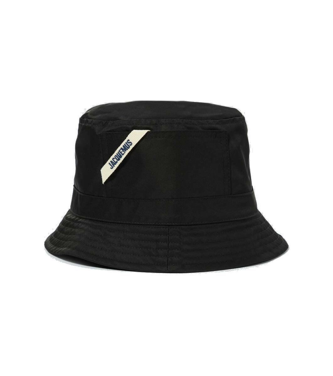 Jacquemus - Le Bob Neve Logo-Embroidered Brushed-Knit Bucket Hat - Neutrals  Jacquemus