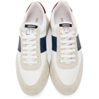 Axel Arigato White and Navy Genesis Vintage Sneakers