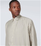 Le Kasha Striped oversized linen shirt
