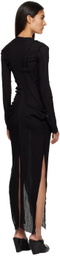 Talia Byre Black Bottom Down Maxi Dress