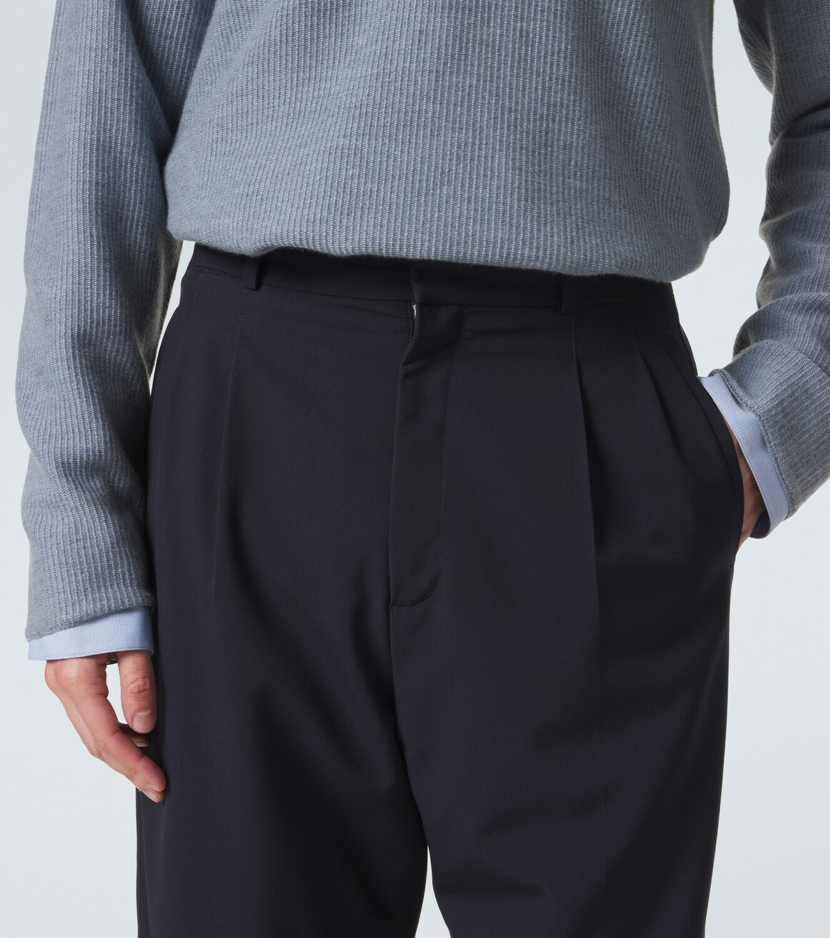The Row Tarek virgin wool straight pants