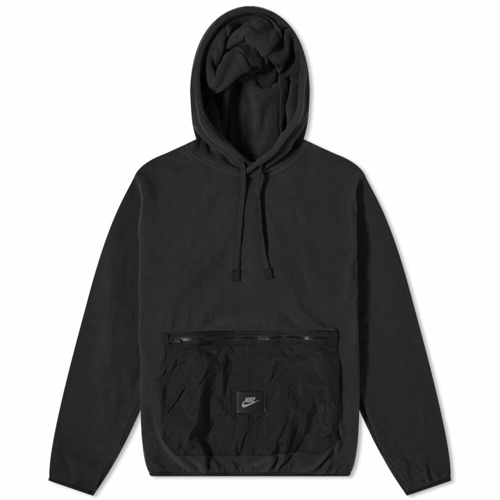 Photo: Nike Men's Utility Polar Fleece Popover Hoody in Black