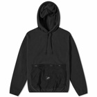 Nike Men's Utility Polar Fleece Popover Hoody in Black